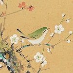 plum blossoms and a bush warbler